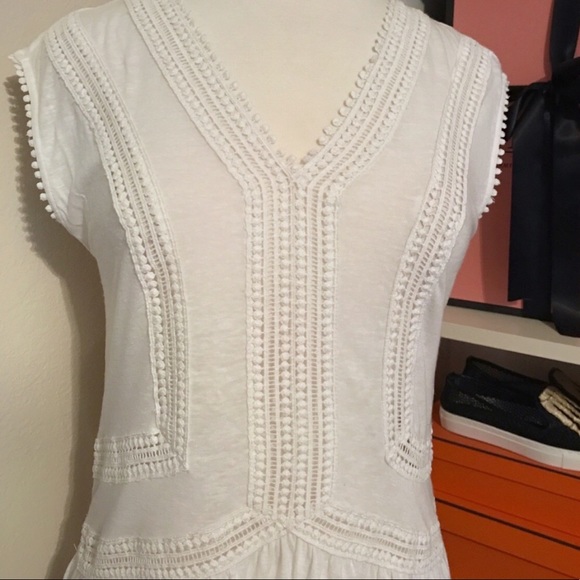 Ann Taylor Loft Drop Waist Peasant Boho Top - Picture 4 of 7